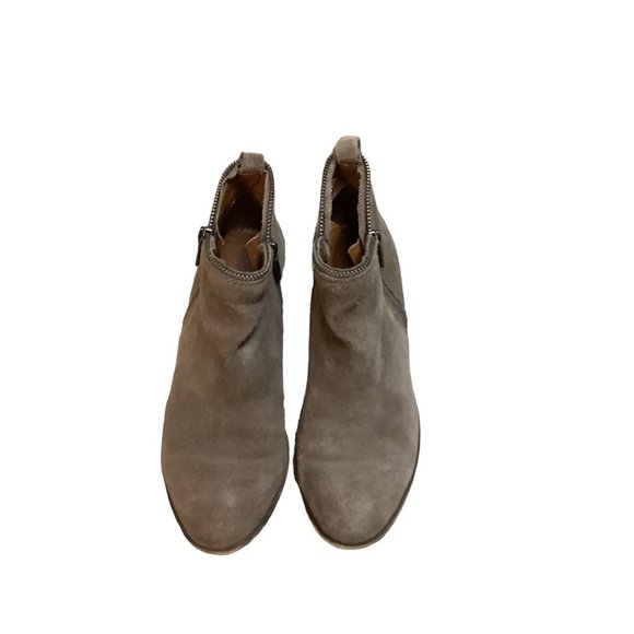 LUCKY BRAND Tan ZIPPER Almond Toe Side Zip Bootie-Size 7 - Picture 2 of 10